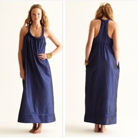 Calypso St Barth Rowena Kimberly Dress Long Braided Collar M Silk - Picture 1 of 5